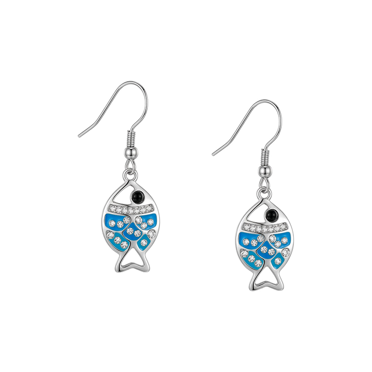 Aretes Pez, Acero Inoxidable, Glam Pop Fantasy