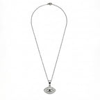 Collar Ojo Con Brillantes, Acero Inoxidable, Glam Pop Fantasy