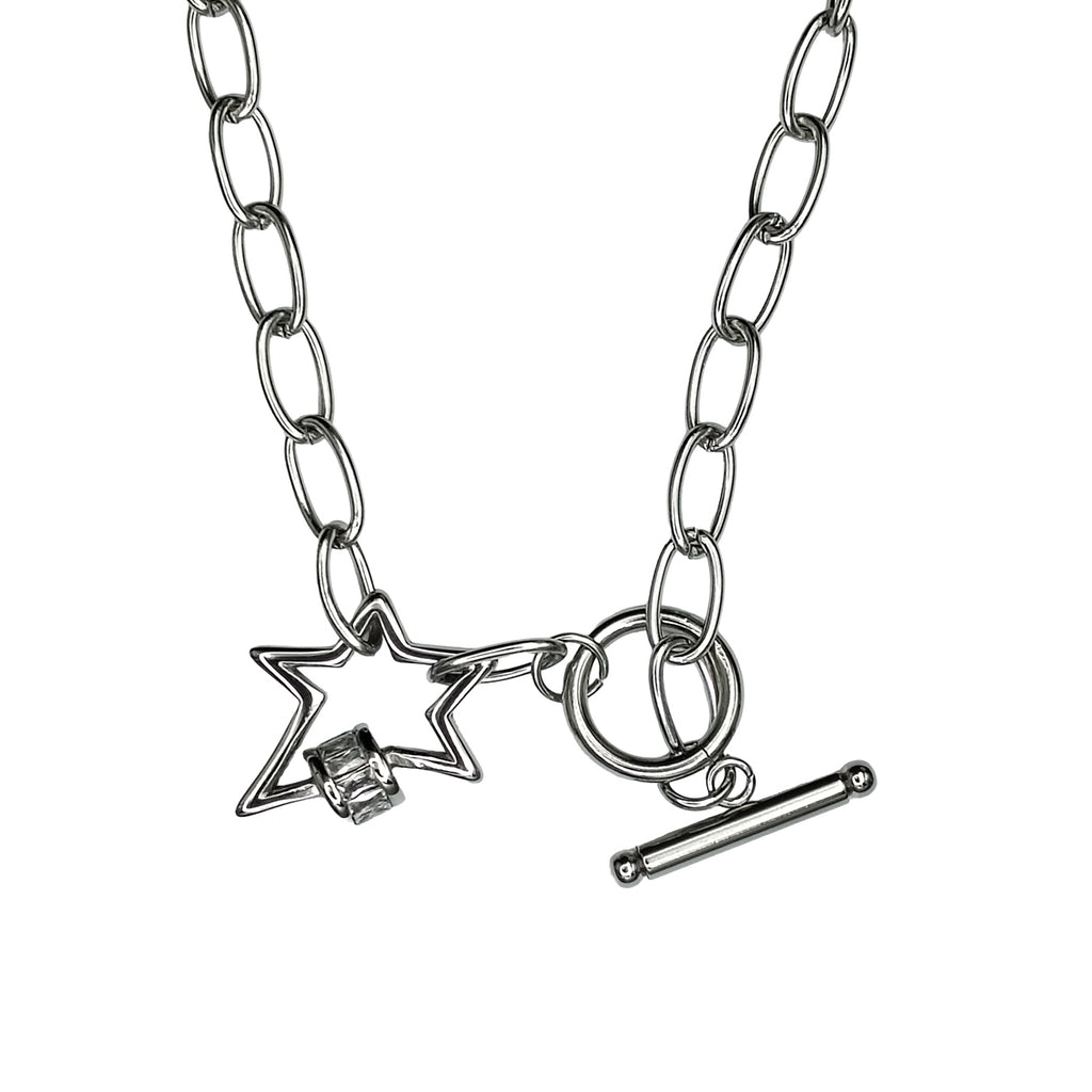 Gargantilla Con Estrella, Acero Inoxidable, Glam Pop Fantasy