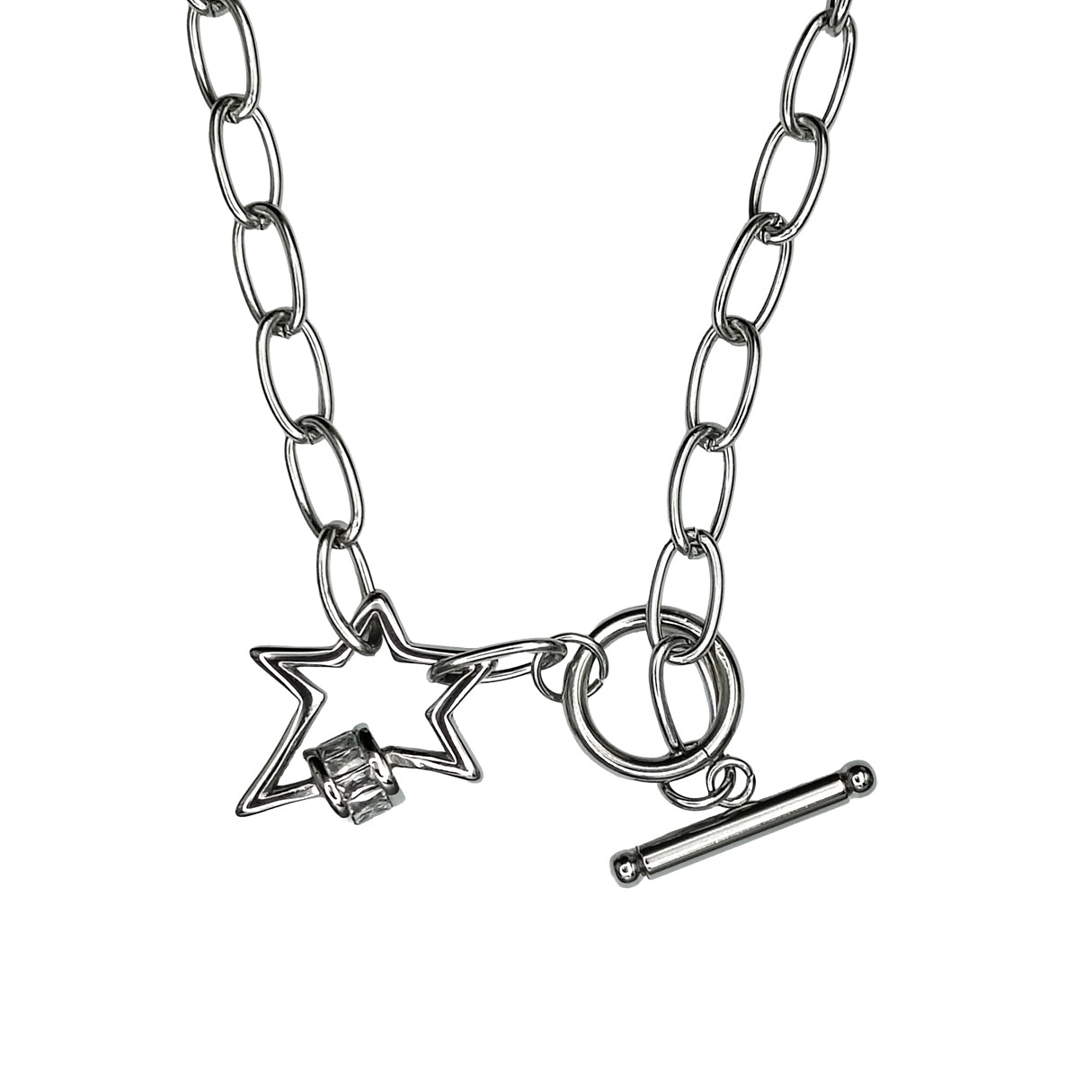 Gargantilla Con Estrella, Acero Inoxidable, Glam Pop Fantasy