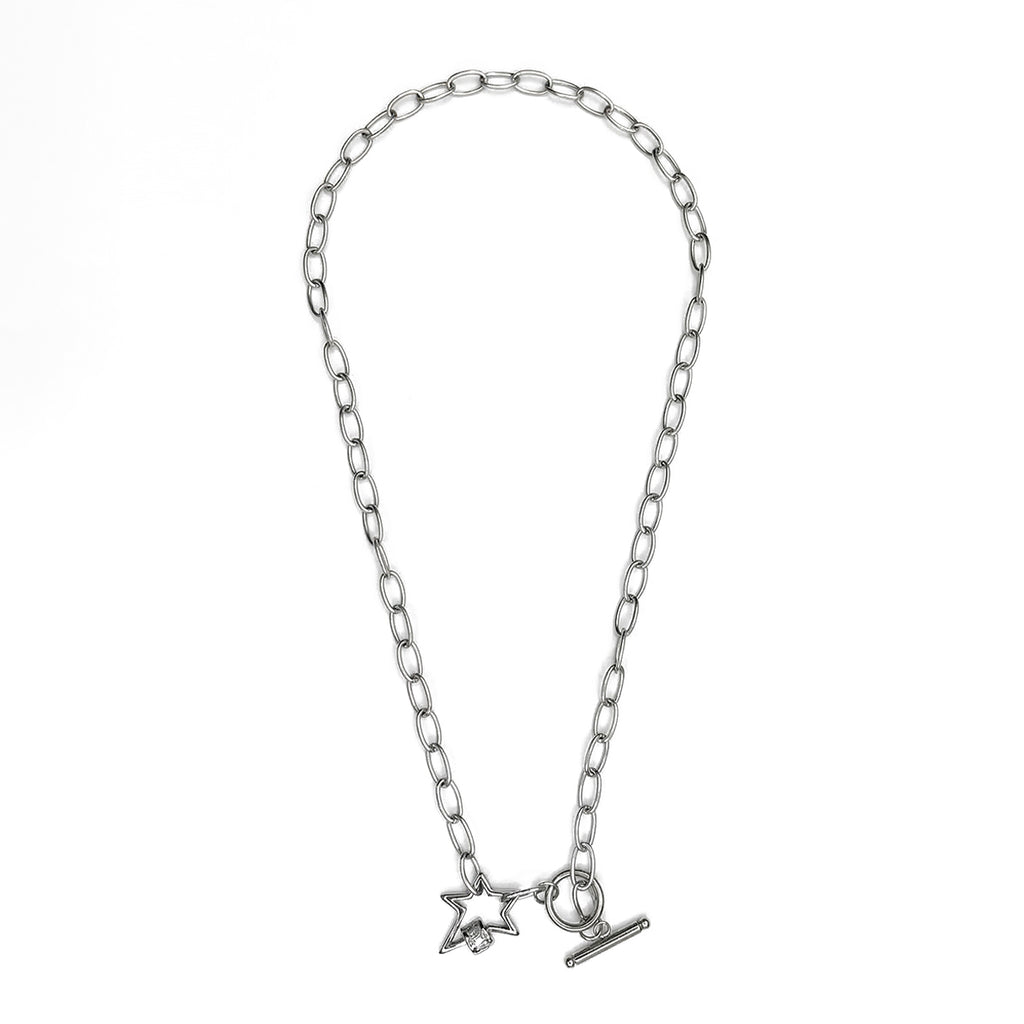 Gargantilla Con Estrella, Acero Inoxidable, Glam Pop Fantasy