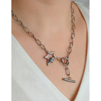 Gargantilla Con Estrella, Acero Inoxidable, Glam Pop Fantasy