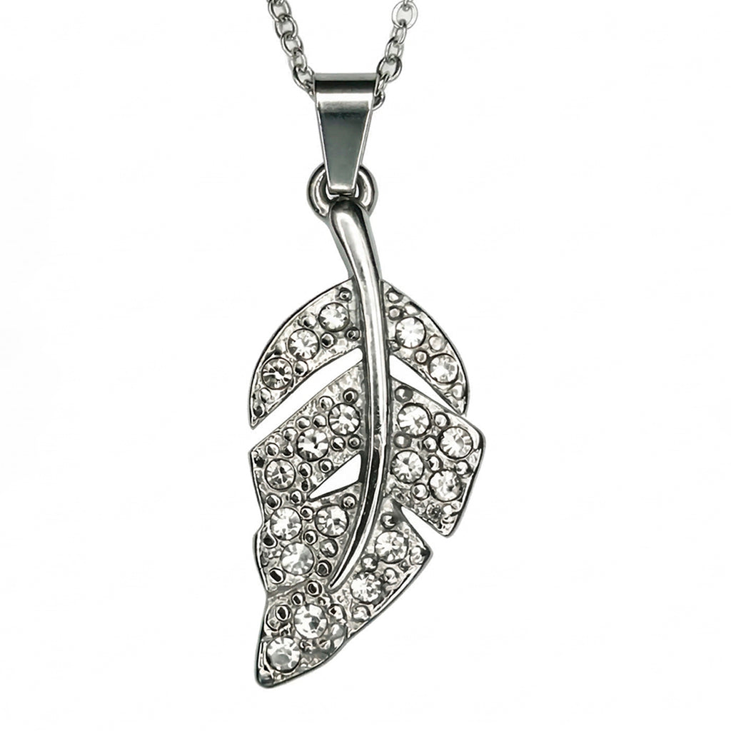 Collar Hoja Brillante, Acero Inoxidable, Glam Pop Fantasy