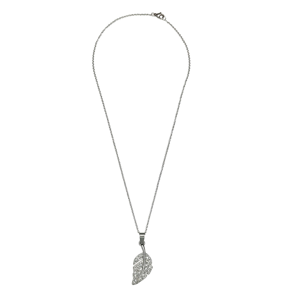 Collar Hoja Brillante, Acero Inoxidable, Glam Pop Fantasy
