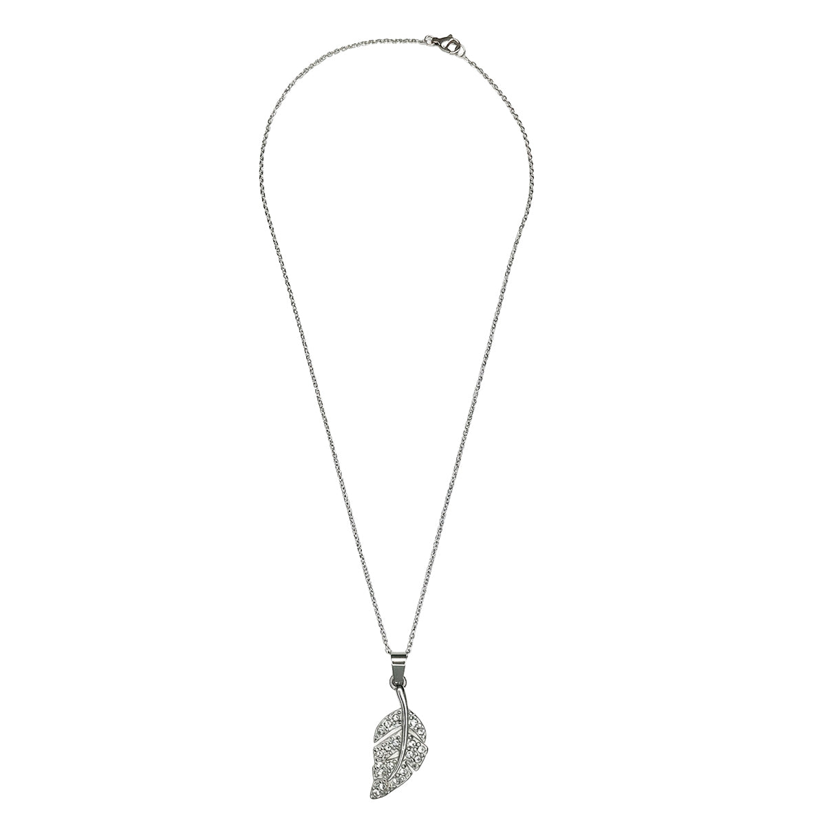 Collar Hoja Brillante, Acero Inoxidable, Glam Pop Fantasy