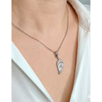 Collar Hoja Brillante, Acero Inoxidable, Glam Pop Fantasy