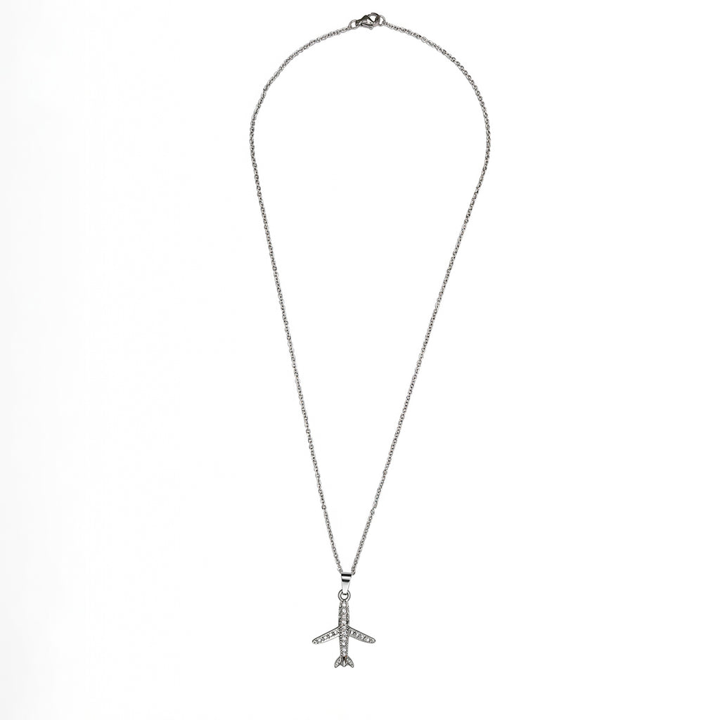 Collar Avion Brillante, Acero Inoxidable, Glam Pop Fantasy