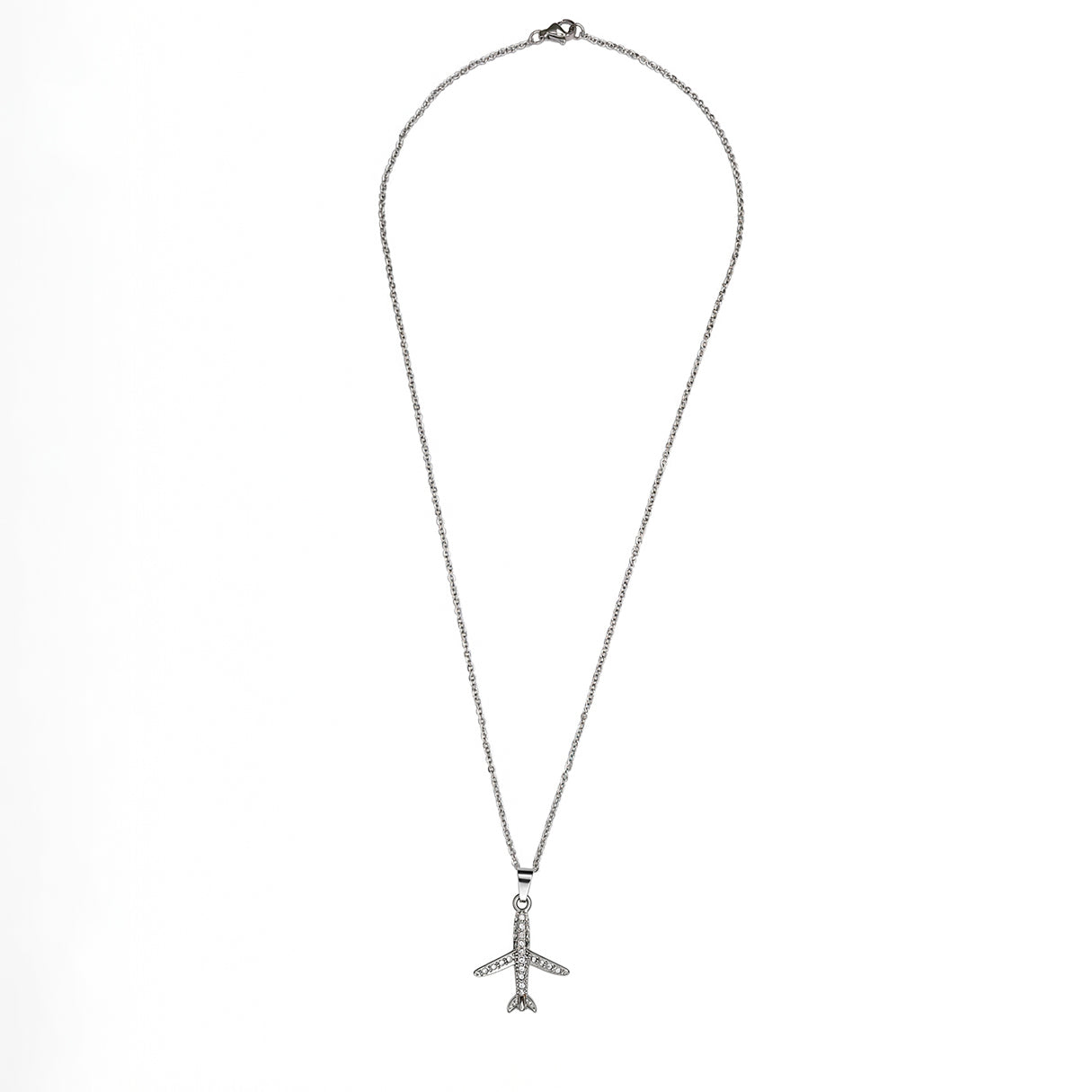 Collar Avion Brillante, Acero Inoxidable, Glam Pop Fantasy