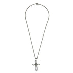 Collar Cruz Con Nudo, Acero Inoxidable, Glam Pop Fantasy