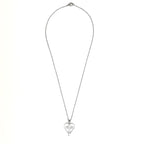 Collar Corazon Con Cruz, Acero Inoxidable, Glam Pop Fantasy