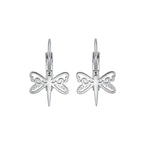 Aretes Moon Dragonfly, Acero Inoxidable, Glam Pop Fantasy