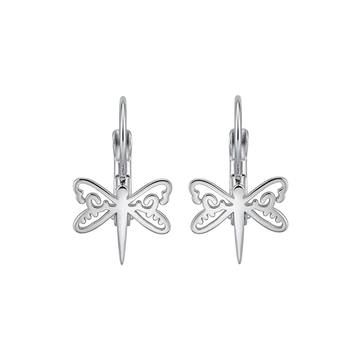 Aretes Moon Dragonfly, Acero Inoxidable, Glam Pop Fantasy