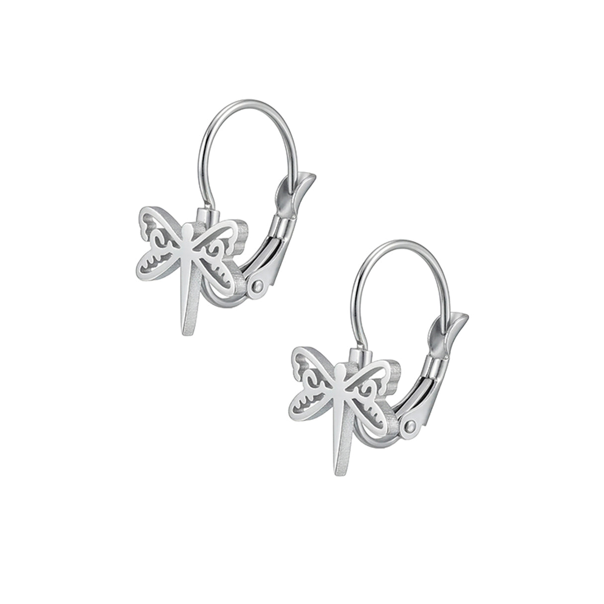 Aretes Moon Dragonfly, Acero Inoxidable, Glam Pop Fantasy