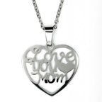 Collar Corazon Mom, Acero Inoxidable, Glam Pop Fantasy