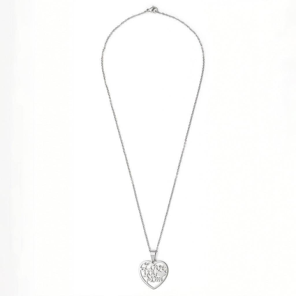 Collar Corazon Mom, Acero Inoxidable, Glam Pop Fantasy
