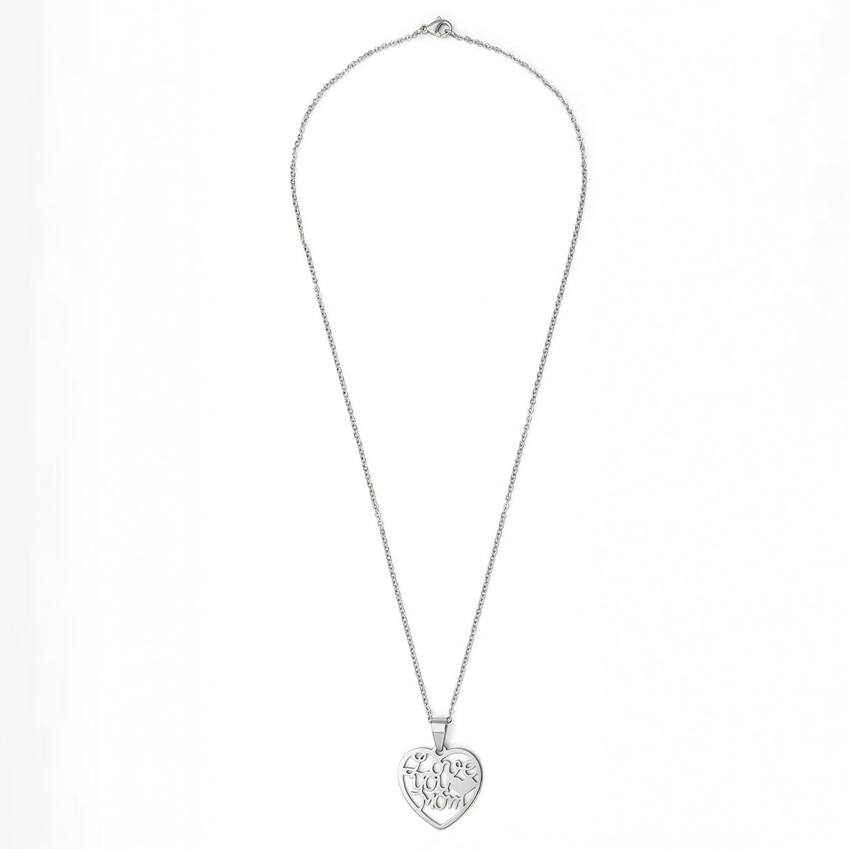 Collar Corazon Mom, Acero Inoxidable, Glam Pop Fantasy