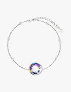 Pulsera de Plata .925, Cat Crystal, Miow