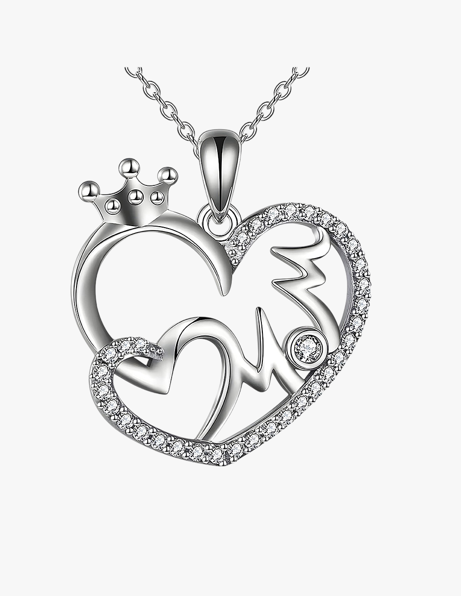 Collar de Corazón, Plata .925, Ame Glam Pop