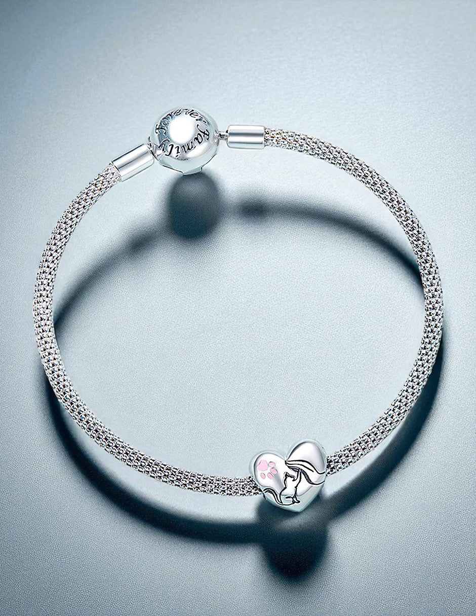 Charm de Plata .925, Cat Friendship, Miow