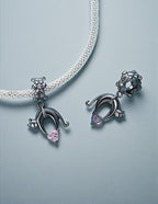 Charm de Plata .925, Pink Cat Heart, Miow