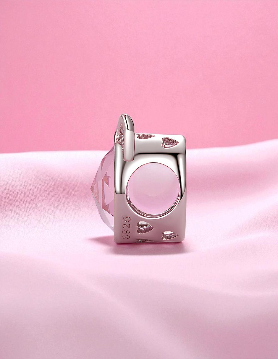 Charm de Plata .925, Pink Cat, Miow