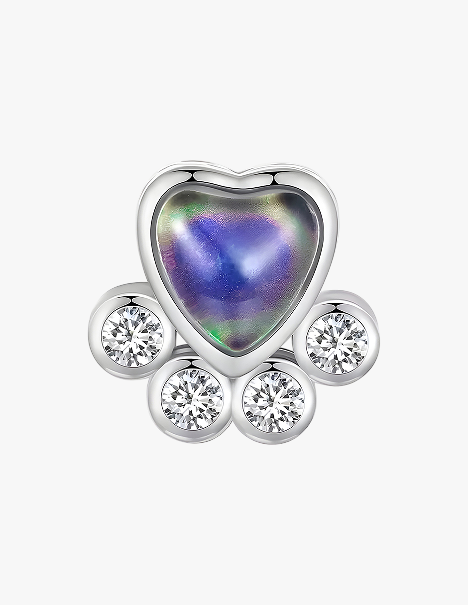 Charm de Plata .925, Footprint Colors, Miow