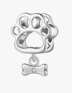 Charm de Plata .925, Footprint And Bone, Miow