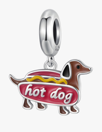 Charm de Perro Salchica, Plata .925, Ame Glam Pop
