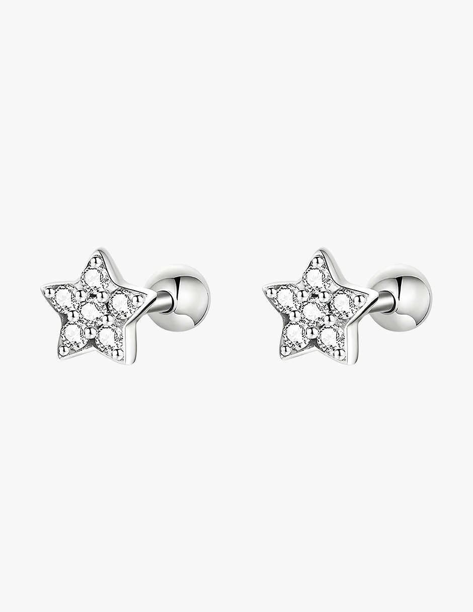 Aretes de Estrella, Plata .925, Ame Glam Pop