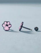 Aretes de Plata .925, Cat Footprints, Miow