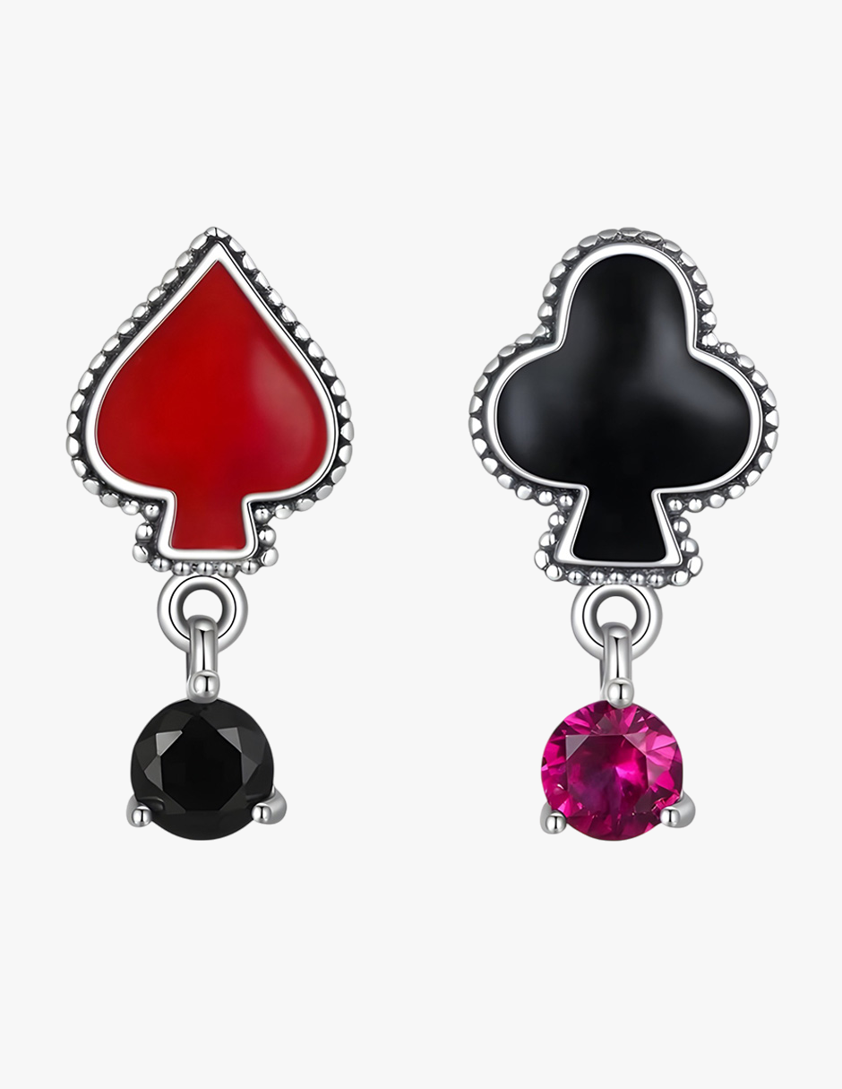 Aretes de Arlequín, Plata .925, Ame Glam Pop