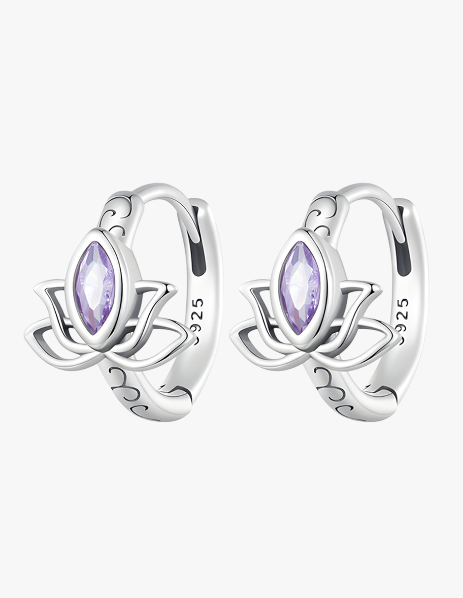 Aretes de Flor, Plata .925, Ame Glam Pop