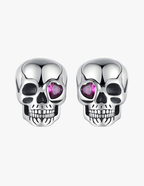 Aretes de Cráneo, Plata .925, Ame Glam Pop