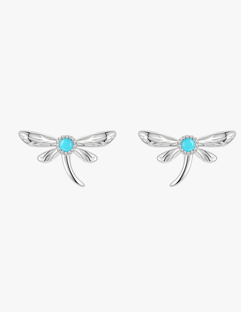 Aretes de Libélula, Plata .925, Ame Glam Pop