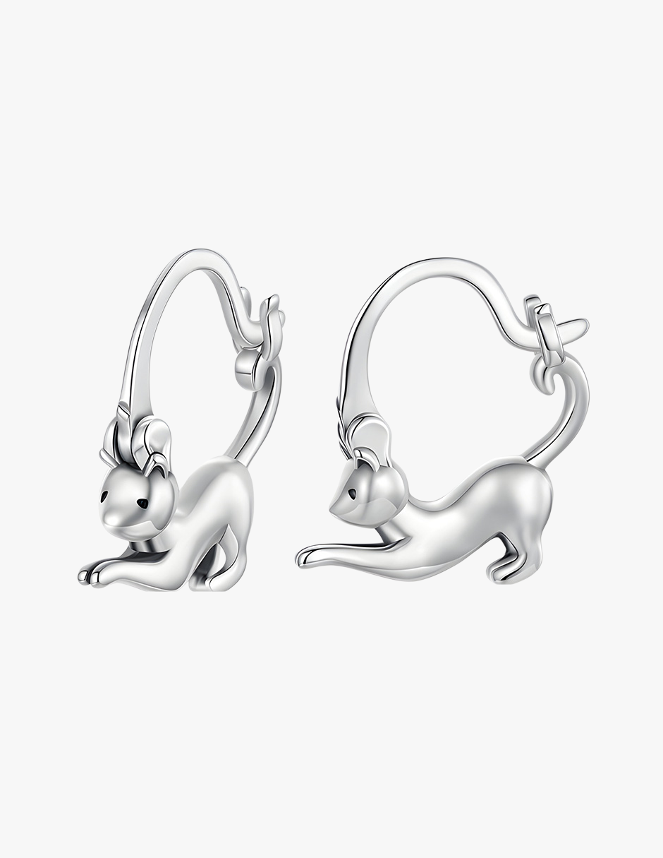 Aretes de Plata .925, Cats On The Prowl, Miow