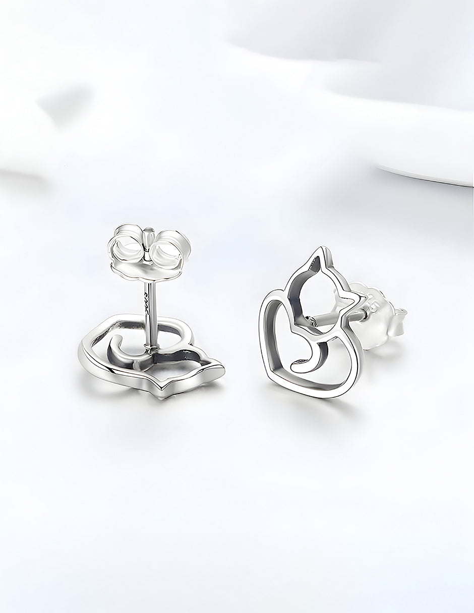 Aretes de Plata .925, Cat'S Love, Miow