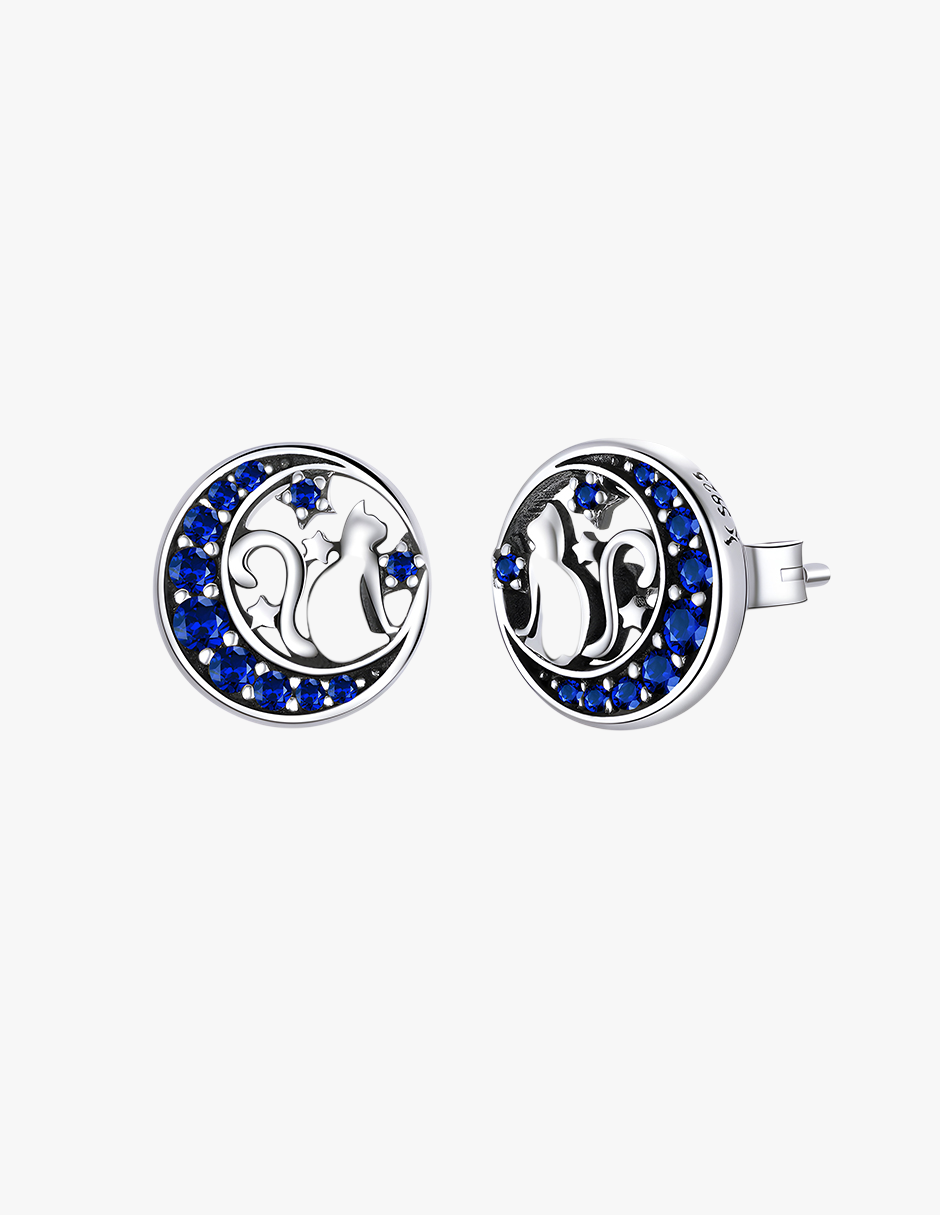 Aretes de Plata .925, Cats In The Sky, Miow
