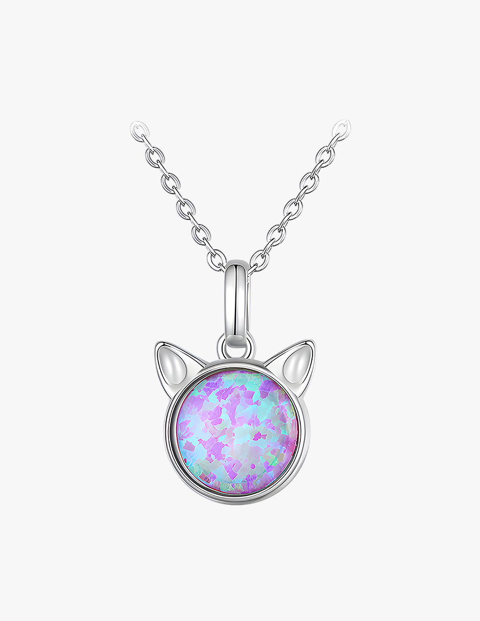 Collar de Plata .925, Mermaid Cat, Miow