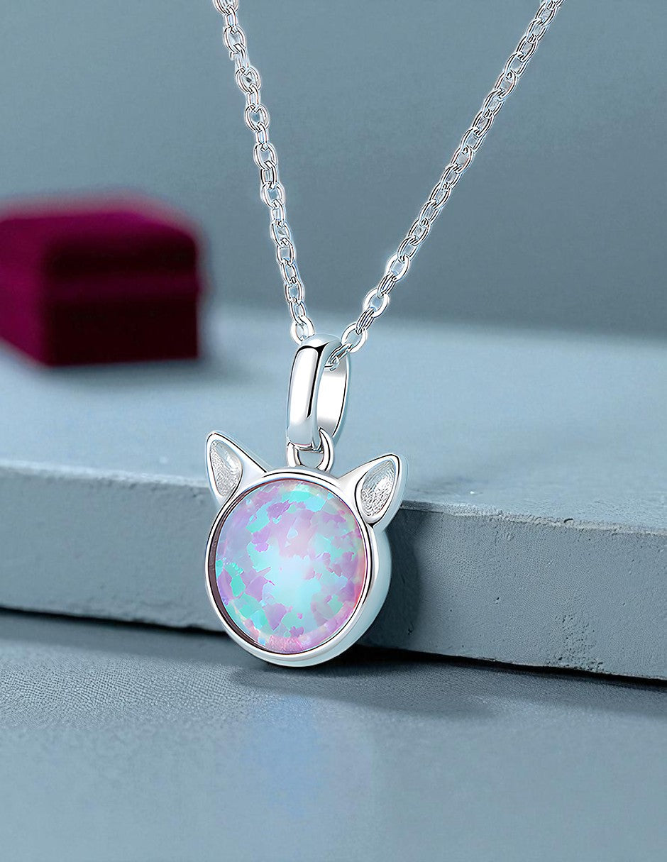 Collar de Plata .925, Mermaid Cat, Miow