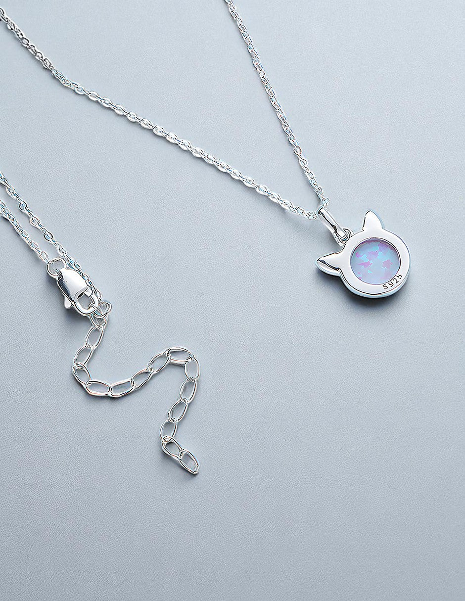 Collar de Plata .925, Mermaid Cat, Miow
