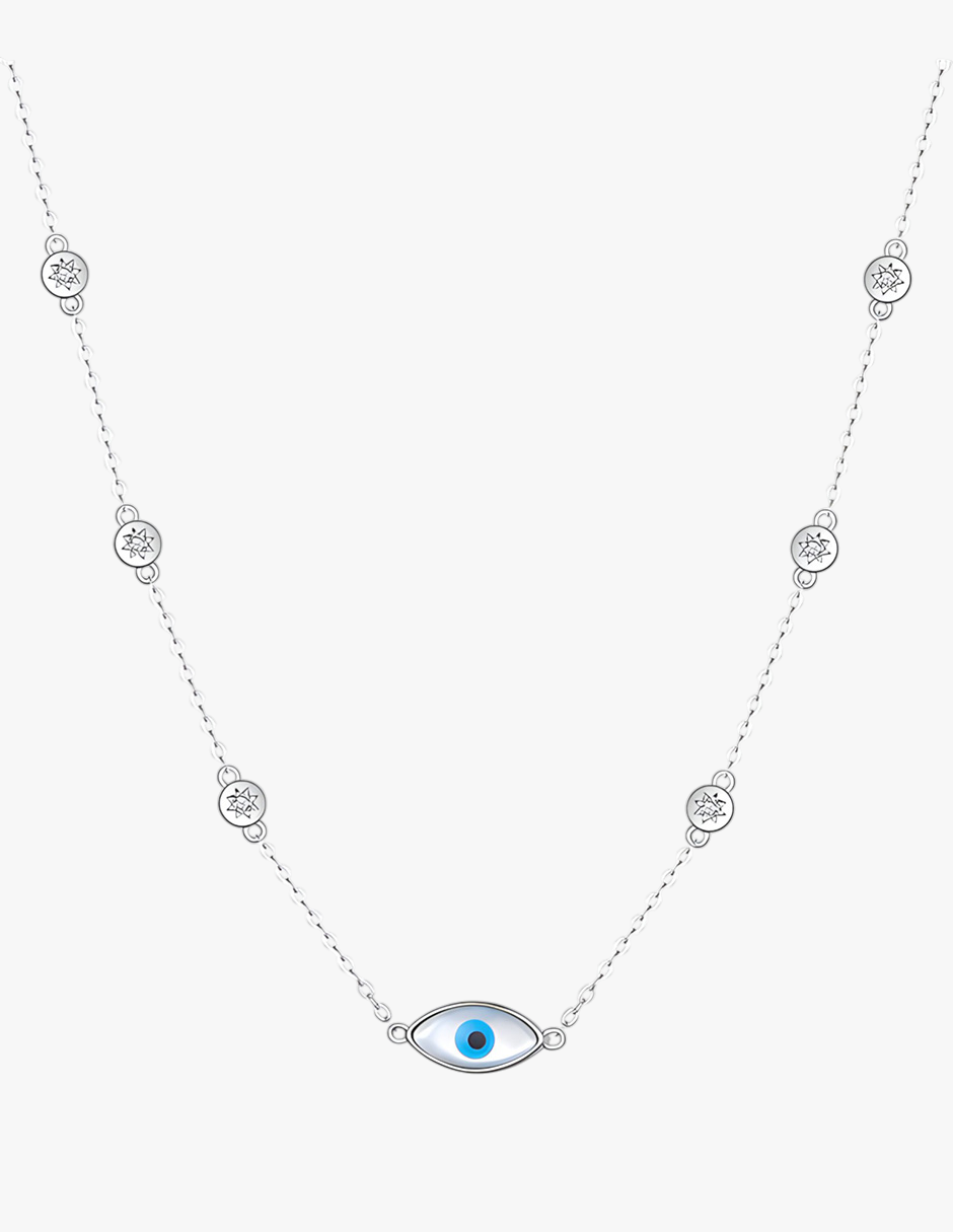 Collar de Ojo Turco, Plata .925, Ame Glam Pop