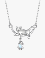 Collar de Plata .925, Lazy Cat, Miow