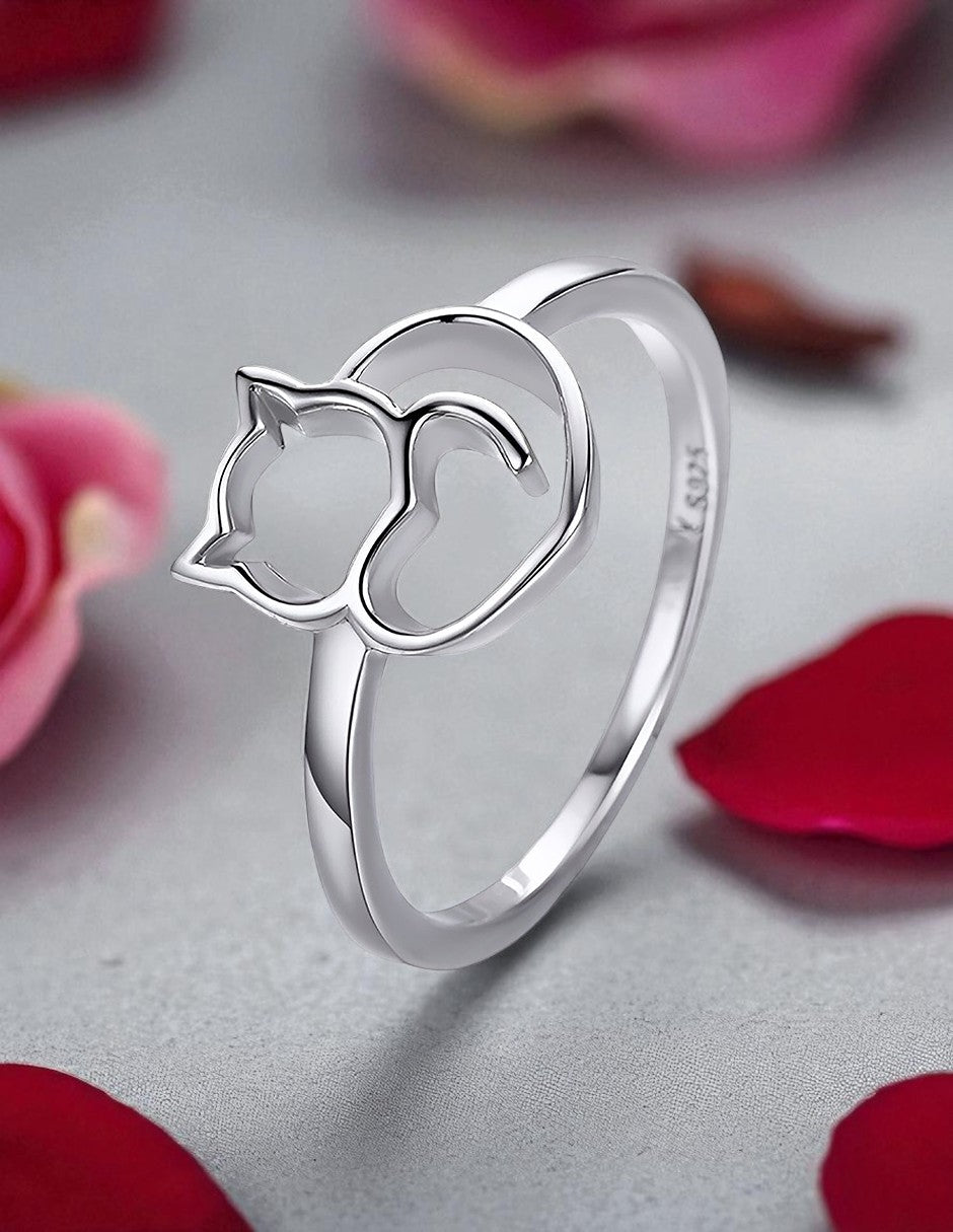 Anillo de Plata .925, Cat'S Love, Miow