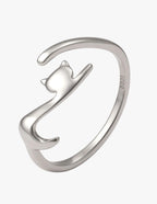 Anillo de Plata .925, Modern Cat, Miow