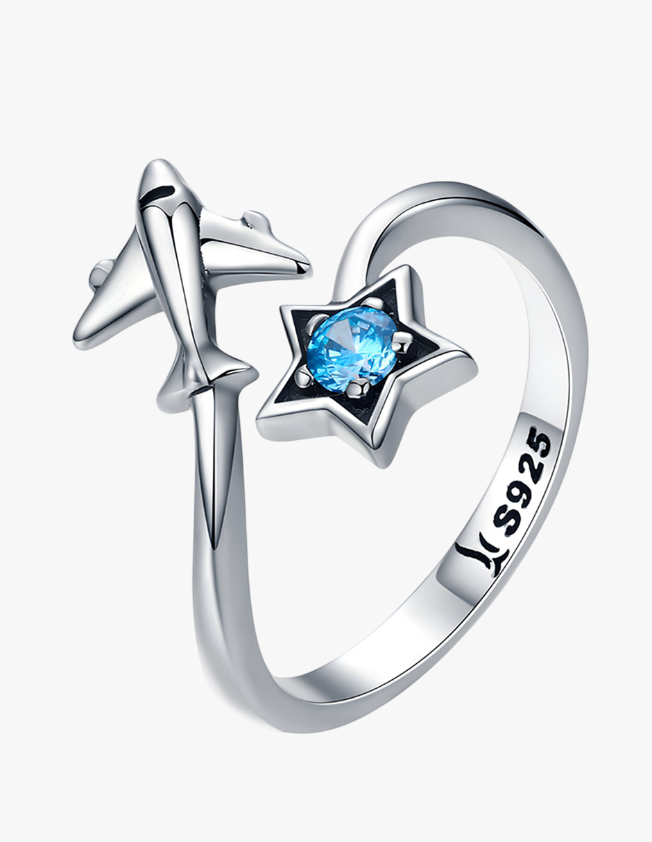 Anillo de Estrella, Plata .925, Ame Glam Pop