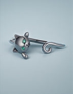 Anillo de Plata .925, Spiral Cat, Miow