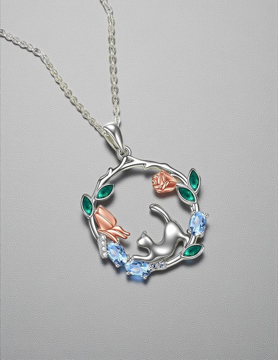 Collar de Plata .925, Cat, Miow
