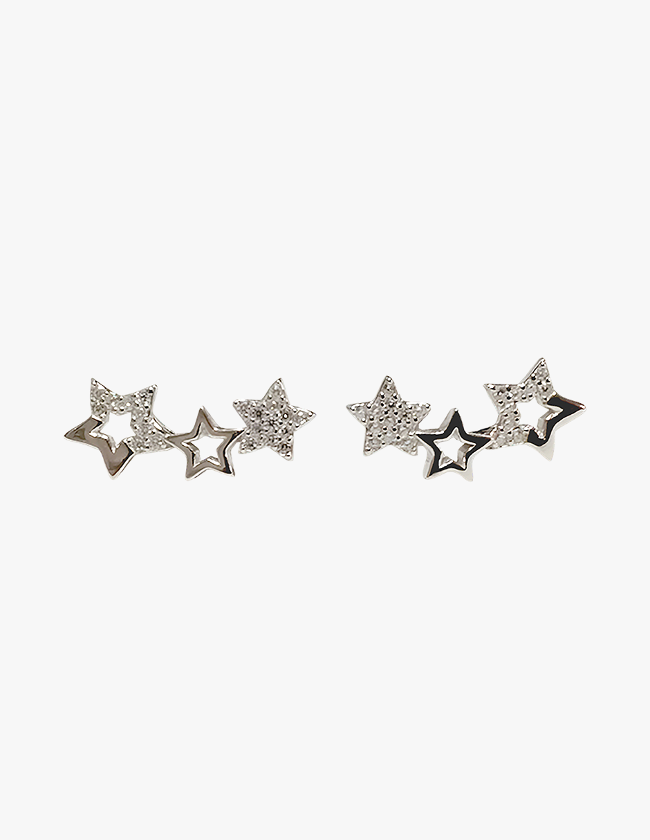 Aretes de Estrella, Plata .925, Ame Glam Pop
