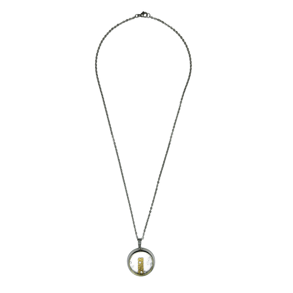Collar Circulo Amor, Acero Inoxidable, Glam Pop Fantasy