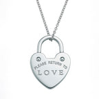 Collar Corazon Candado, Acero Inoxidable, Glam Pop Fantasy